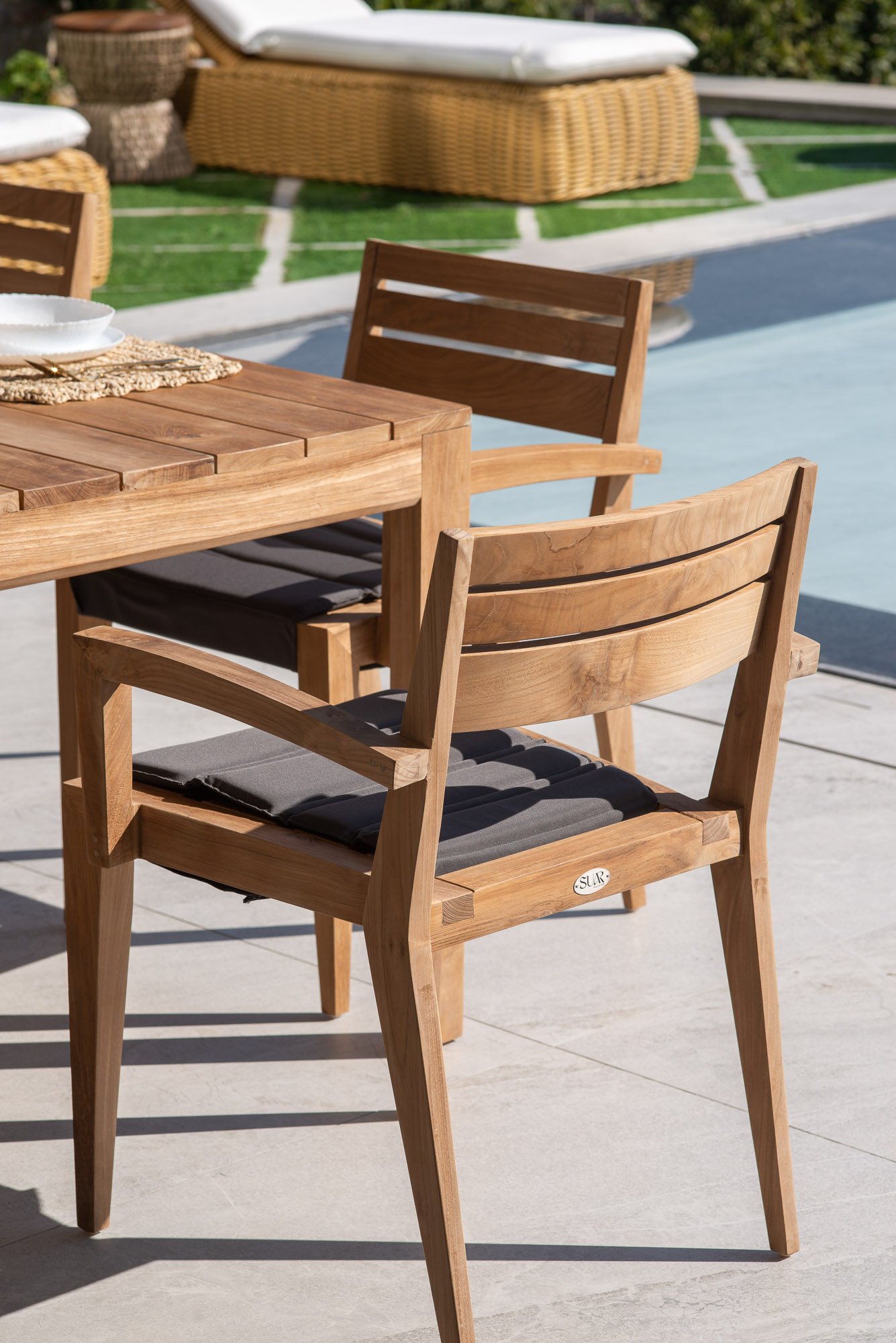 SABATU  DINING TABLE & JADE ARM CHAIR Thumbnail